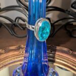 Sajen rutilated celestial Pariba quartz ring