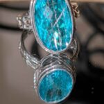 Sajen rutilated celestial Pariba quartz ring