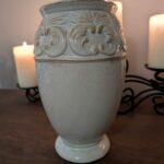 Vintage decorative ceramic figurine detail